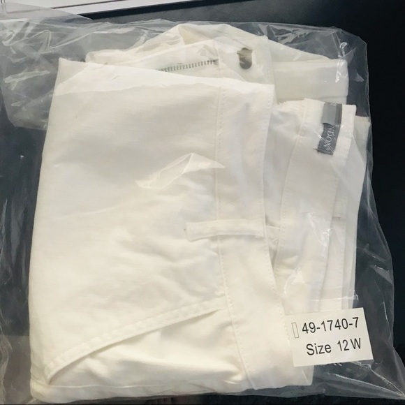 Jessica London White Jeans pants Stretch Size 12W New With Tags - Picture 15 of 15